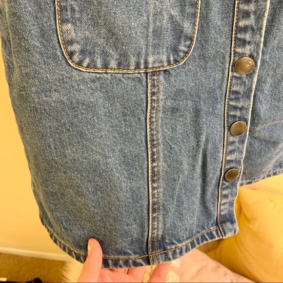 UO Button Up Denim Skirt - Picture 6 of 6